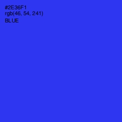 #2E36F1 - Blue Color Image