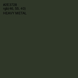 #2E3728 - Heavy Metal Color Image