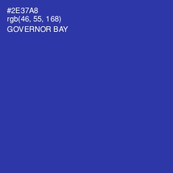 #2E37A8 - Governor Bay Color Image