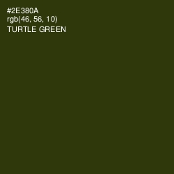 #2E380A - Turtle Green Color Image