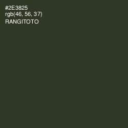 #2E3825 - Rangitoto Color Image