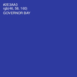 #2E3AA0 - Governor Bay Color Image