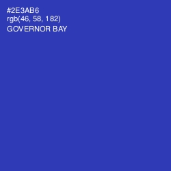 #2E3AB6 - Governor Bay Color Image