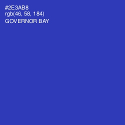 #2E3AB8 - Governor Bay Color Image