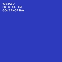 #2E3ABD - Governor Bay Color Image