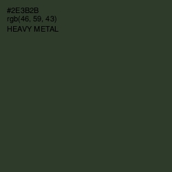 #2E3B2B - Heavy Metal Color Image