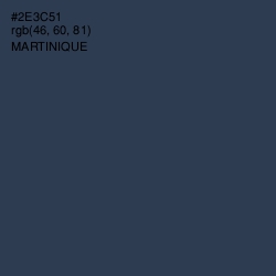#2E3C51 - Martinique Color Image