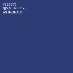 #2E3C75 - Astronaut Color Image