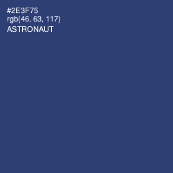 #2E3F75 - Astronaut Color Image