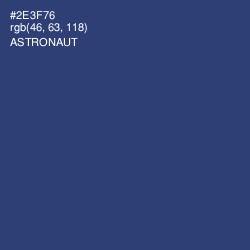 #2E3F76 - Astronaut Color Image