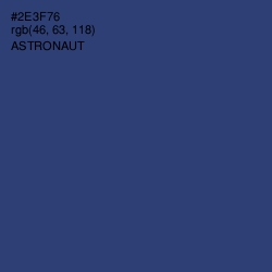 #2E3F76 - Astronaut Color Image