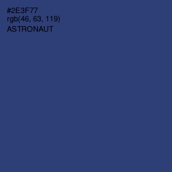 #2E3F77 - Astronaut Color Image