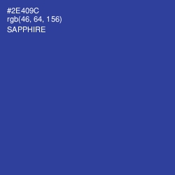 #2E409C - Sapphire Color Image