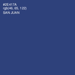 #2E417A - San Juan Color Image