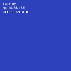 #2E41BC - Cerulean Blue Color Image