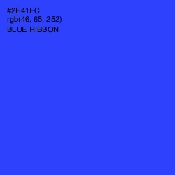 #2E41FC - Blue Ribbon Color Image