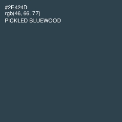 #2E424D - Pickled Bluewood Color Image