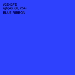 #2E42FE - Blue Ribbon Color Image