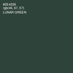 #2E4339 - Lunar Green Color Image