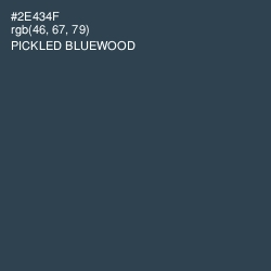 #2E434F - Pickled Bluewood Color Image