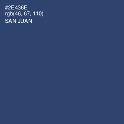 #2E436E - San Juan Color Image