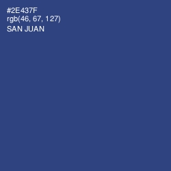 #2E437F - San Juan Color Image