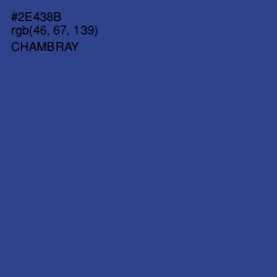 #2E438B - Chambray Color Image