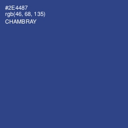 #2E4487 - Chambray Color Image