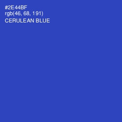 #2E44BF - Cerulean Blue Color Image