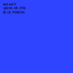 #2E44FF - Blue Ribbon Color Image