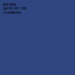 #2E4580 - Chambray Color Image