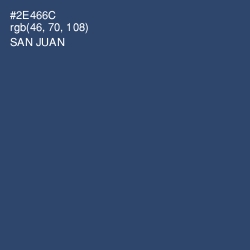 #2E466C - San Juan Color Image