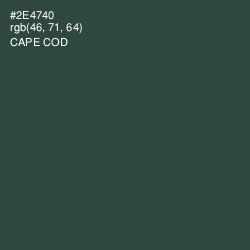 #2E4740 - Cape Cod Color Image