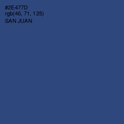 #2E477D - San Juan Color Image