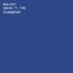 #2E4787 - Chambray Color Image