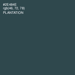 #2E484E - Plantation Color Image