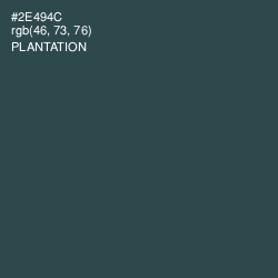#2E494C - Plantation Color Image
