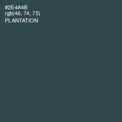 #2E4A4B - Plantation Color Image
