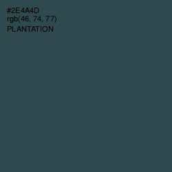 #2E4A4D - Plantation Color Image