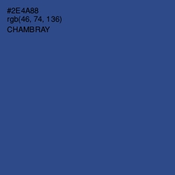 #2E4A88 - Chambray Color Image