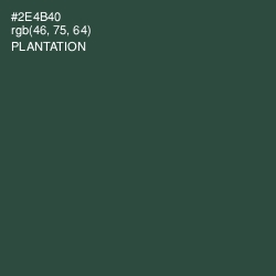 #2E4B40 - Plantation Color Image