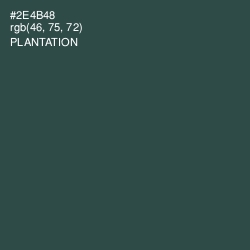 #2E4B48 - Plantation Color Image