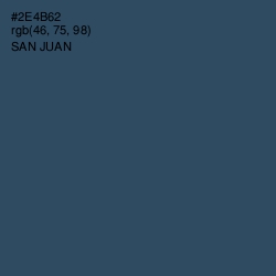 #2E4B62 - San Juan Color Image