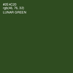 #2E4C20 - Lunar Green Color Image
