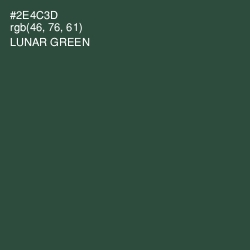 #2E4C3D - Lunar Green Color Image