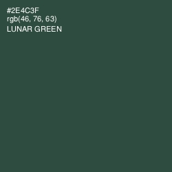 #2E4C3F - Lunar Green Color Image