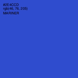 #2E4CCD - Mariner Color Image