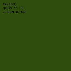 #2E4D0C - Green House Color Image