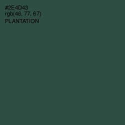 #2E4D43 - Plantation Color Image