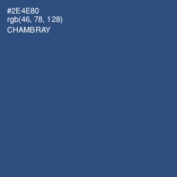 #2E4E80 - Chambray Color Image